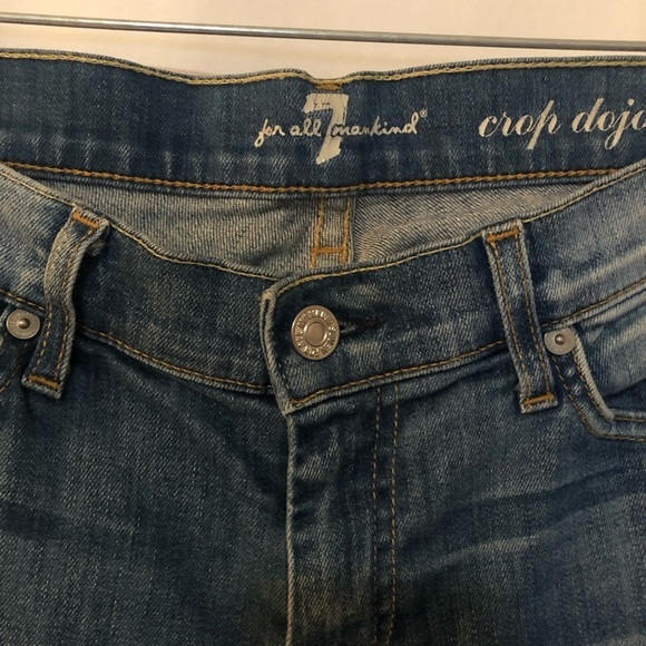 7 FOR ALL MANKIND Crop Dojo Jeans Size 31 - Picture 11 of 12